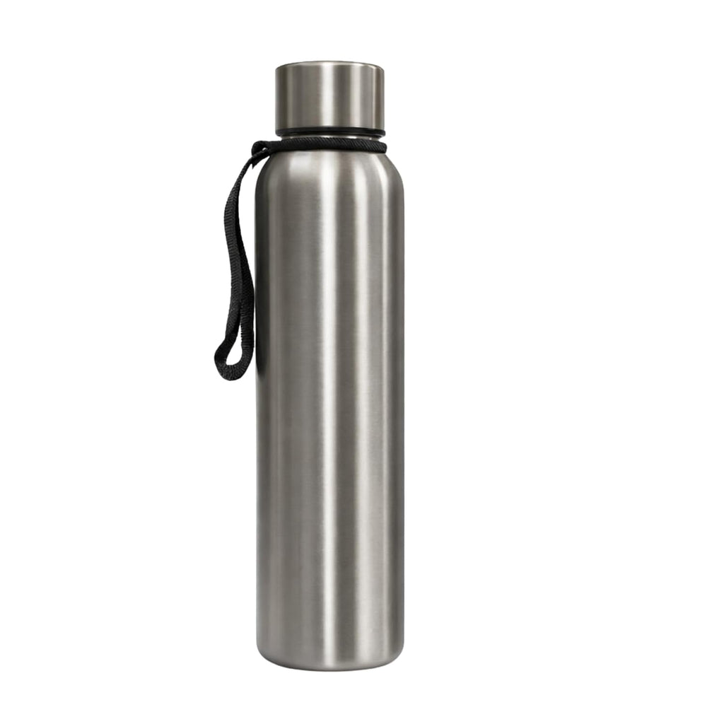 Stainless Steel Water Bottle Single Wall | Leak Proof Drinking Bottle Rust Resistant | Reusable Water Container for Office School Gym Travel | Outdoor Use Lightweight (750ml)