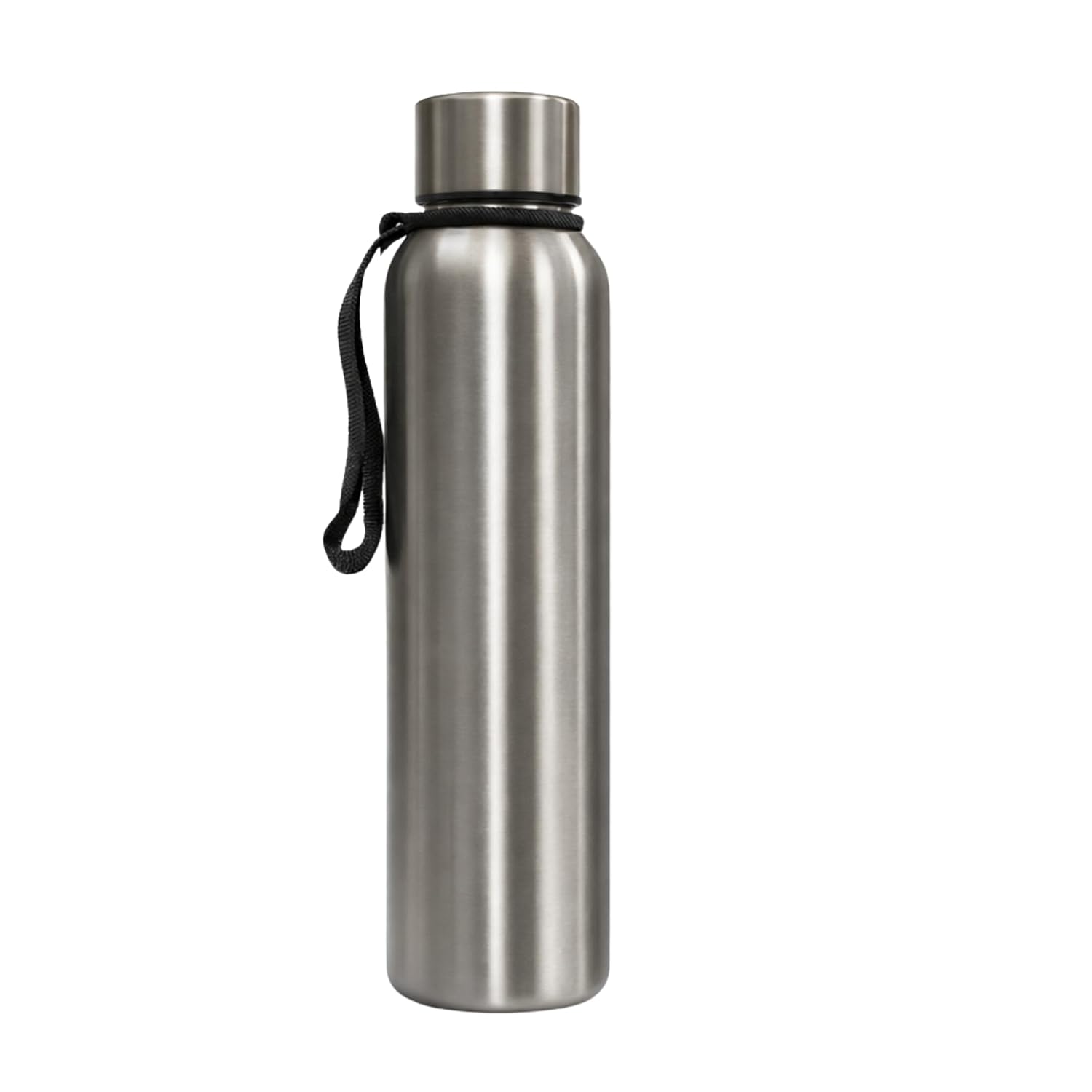 Stainless Steel Water Bottle Single Wall | Leak Proof Drinking Bottle Rust Resistant | Reusable Water Container for Office School Gym Travel | Outdoor Use Lightweight (750ml)