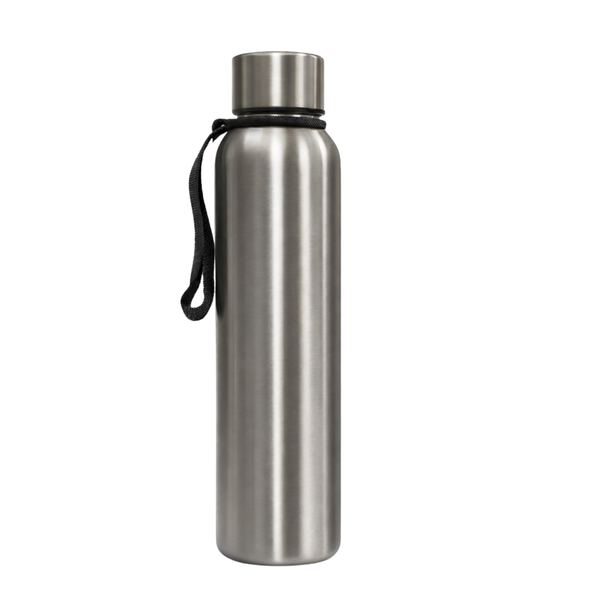 Stainless Steel Water Bottle Single Wall | Leak Proof Rust Resistant Reusable Drinking Bottle for Home Office School | Travel Durable Metal Water Bottle (500ml)