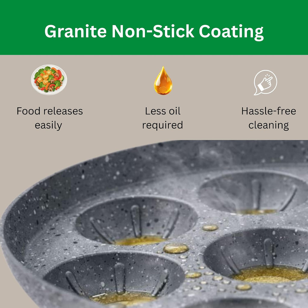 Non-Stick Appam Pan with Lid | 12 Cavity