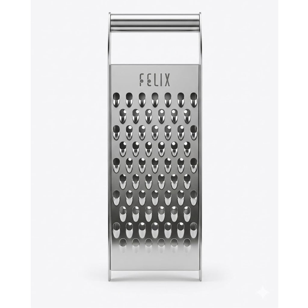 Manual Stainless Steel Chipso Grater for Kitchen | Thick Slot Vegetable & Cheese Grating Tool | Handheld Shredder for Paneer, Potato, Carrot and Salad Preparation (Thick Grater)