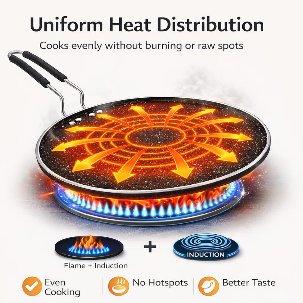Granite Coated Non-Stick Tawa | 28cm