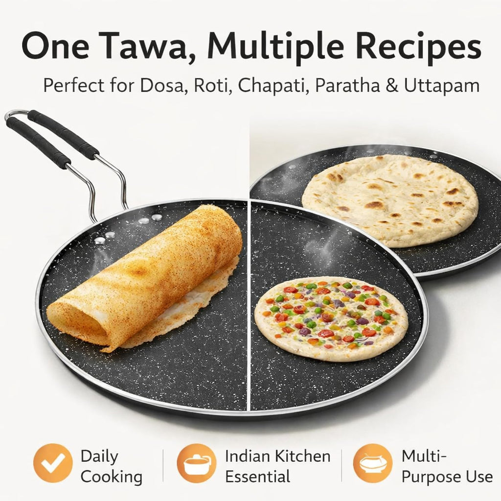 Granite Coated Non-Stick Tawa | 28cm